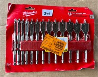 Milwaukee 13pc Flat Boring Set