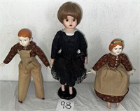 (3) Vintage Dolls