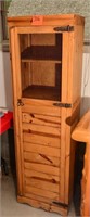 Rustic storage cabinet w/ 5 shelves (could be