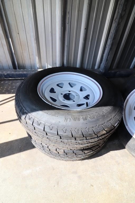 2 Trailer Tires on Rims ST205/75D15  - New