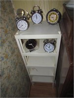 plastic shelf & all alarm clocks