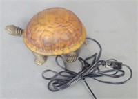 Metal & Glass Turtle Lamp - Powers Up