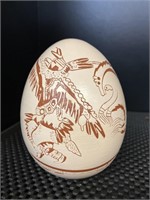 Native American Pottery Egg "Eagle Dancer"