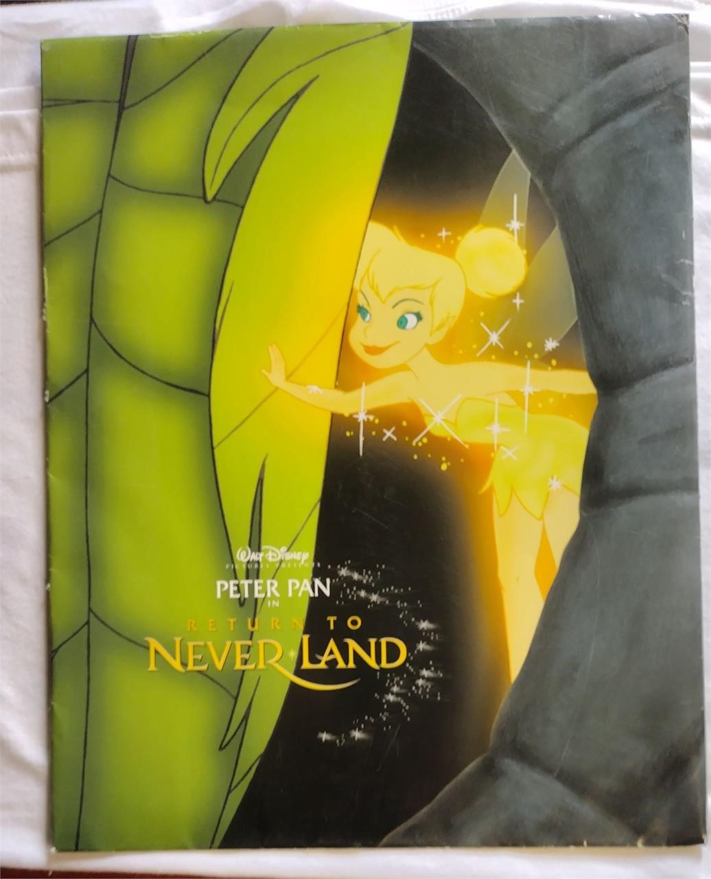 2002 Disney PETER PAN Never Land 11x14 Litho