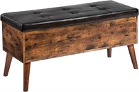 AS IS - HOOBRO Storage Bench, Flip Top Entryway Be