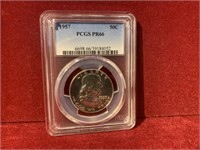 1957 SILVER FRANKLIN HALF DOLLAR PCGS PR66