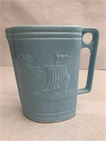 RRP pottery blue ship pitcher