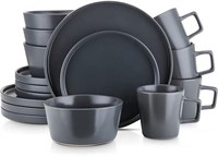 Stone Lain Coupe Dinnerware Set - Gray