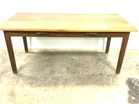 Large 72" Oak Library Table
