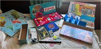 Vintage Board Games--Risk, Sub Search, Battleship