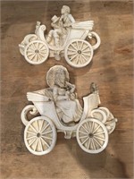 plaster carriage wall hangings