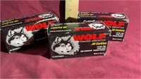 Wolf performance ammunition (2 bull boxes and one