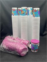 1996 McDonald’s Plastic Cups w/Lids