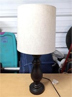 Table lamp with shade works chunky black