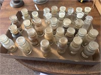 Apothecary Style Glass Spice Bottles with Lids