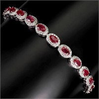 Natural Pigeon Blood Red Ruby Bracelet