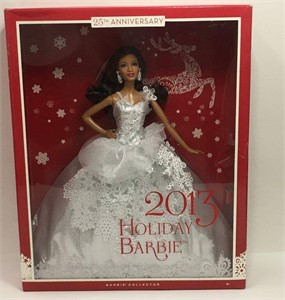 2013 Holiday Barbie 25th Anniversary In Orig. Box