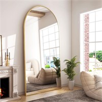 GLSLAND-25x67 Wall Mount Arched Full Length Mirror
