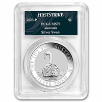 2023 Australia 1 Oz Silver Swan Ms-70 Pcgs Fs