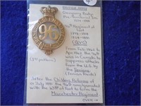96th Regiment of Foot-Glengarry Badge British