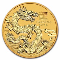 2024 Aus 1/10 Oz Gold Lunar Dragon Bu (series Iii)