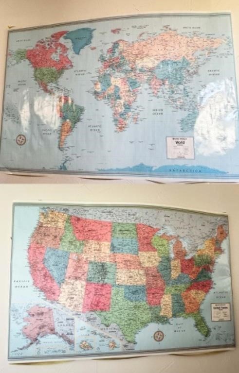 World Map & USA Map