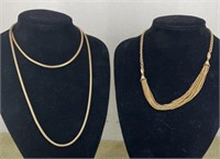 Chuncky gold necklaces