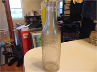 E Fauman Clear Bottle - F Embossed On Bottom
