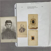 A Group Of 4 Civil War Portraits Major General JE