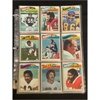 (126) 1977 Topps Football Cards With Stars