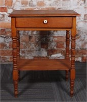 A 19th C. Country Washstand, maple w/ash top, Vg