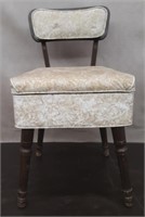 Vintage Sewing Chair with Storage