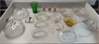 Glass Bowls, Cake Plate Covers, Glasses, Lot 431