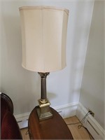BRASS CORINTHIAN COLUMN TABLE LAMP 35.5"TALL