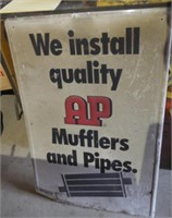 AP muffler sign