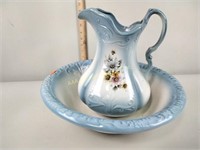 Ironstone pitcher and wash basin great condition