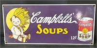 Metal Porcelain Campbell's Soup Sign