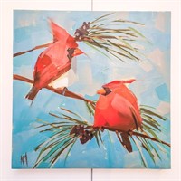 Original Artwork by Angela Moulton "Two Cardinal