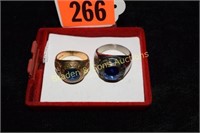 MENS RING SIZE 12 AND MENS HIGH SCHOOL 10K GOLD