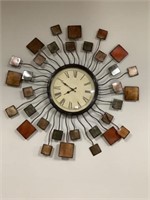 Wall clock battery operated 34 inches