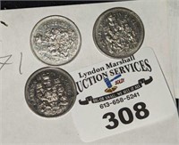 1971 CDN $0.50 Coins
