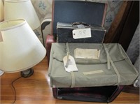 assortment of older luggage