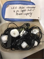 6 LED Mini Recess Light Kit w/ Power