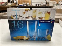 NIB 16 Piece Glass Set