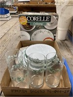 Corelle Plates, Bowls, and Glasses