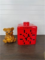 Honey Bear Honey Jar and NY Times Crossword Cookie