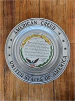 American Creed Collectible Plate