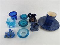 Assorted Blue Dishes