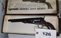 LYMAN MODEL 1860 ARMY  BLACK POWDER .44 CAL.
