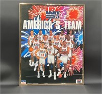 1992 USA Basketball Dream Team Framed Poster